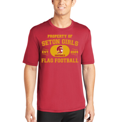 Property of Sentinels Girls Flag Football Dri-fit T-shirt Thumbnail