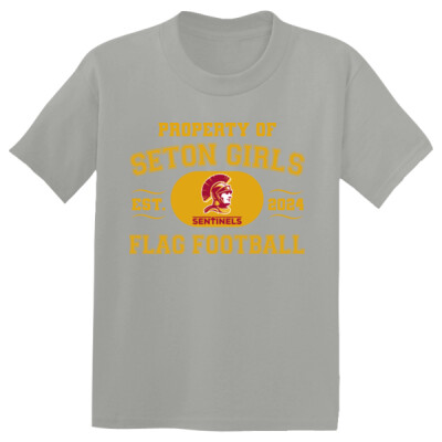 Youth Property of Seton Girls Flag Football Drifit T-shirt Thumbnail